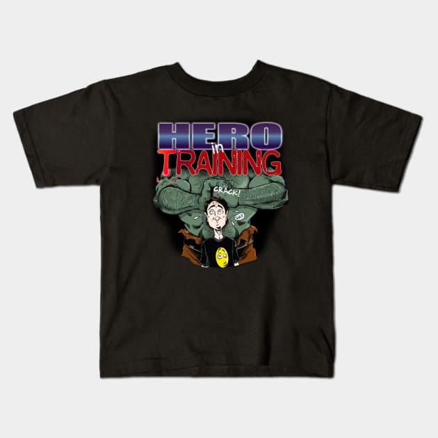 Hero in Training Kids T-Shirt by WantedHero.com